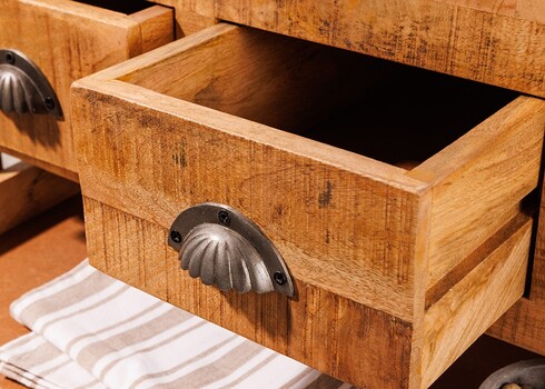 Ratastel baarikäru BODEGA mango / must, 86x46xH92 cm