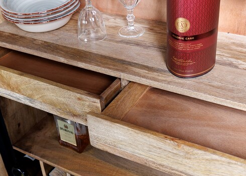 Baarikapp MANDALA must / vask, 95x42xH141 cm