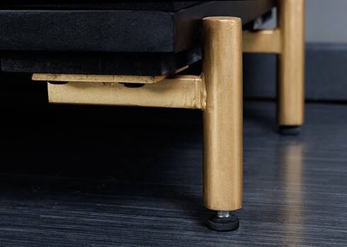 Baarikapp MANDALA must / vask, 95x42xH141 cm