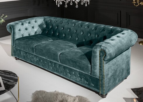 Diivan CHESTERFIELD sinakashall, 205x87xH73 cm