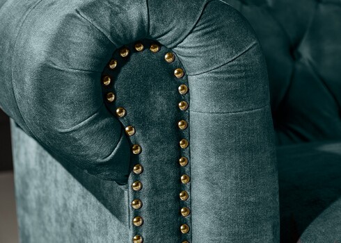 Diivan CHESTERFIELD sinakashall, 205x87xH73 cm