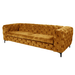 Diivan MODERN BAROQUE kollane, 235x95xH72 cm