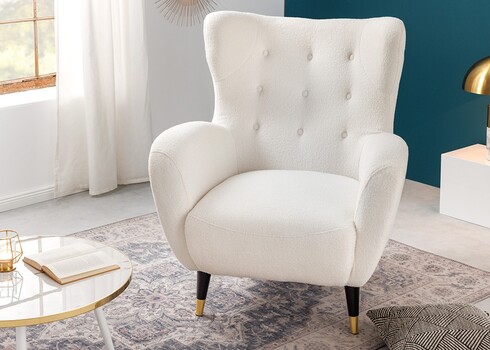 Tugitool DON valge, 88x90xH106 cm