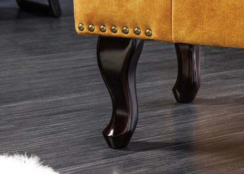 Tumba CHESTERFIELD kollane, 80x45xH40 cm