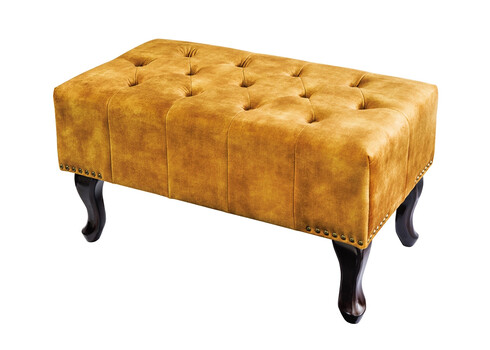 Tumba CHESTERFIELD kollane, 80x45xH40 cm