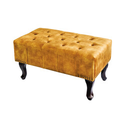 Tumba CHESTERFIELD kollane, 80x45xH40 cm