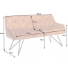 Pink EUPHORIA kollane, 156x58xH84 cm