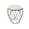 Diivanilaud DIAMOND valge marmor, 42x42xH50 cm