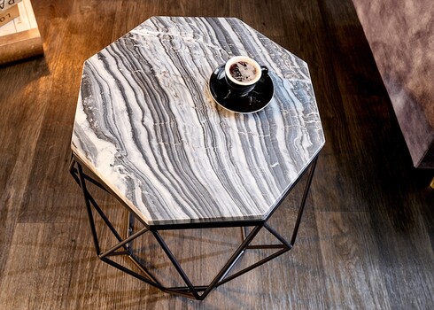 Diivanilaud DIAMOND marmor, 42x42xH50 cm