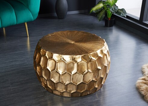 Diivanilaud ORIENT kuldne, 70x70xH40 cm