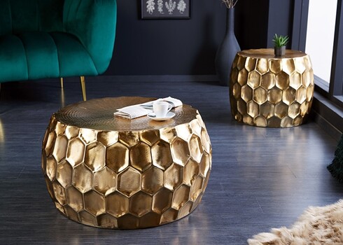 Diivanilaud ORIENT kuldne, 70x70xH40 cm