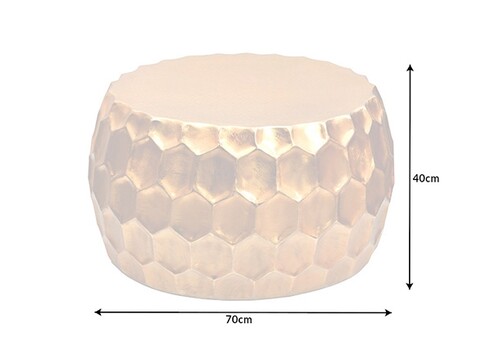 Diivanilaud ORIENT kuldne, 70x70xH40 cm