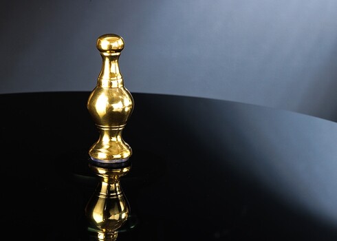 Abilaud ABSTRACT must / kuldne, 44x44xH65 cm