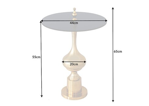 Abilaud ABSTRACT must / kuldne, 44x44xH65 cm