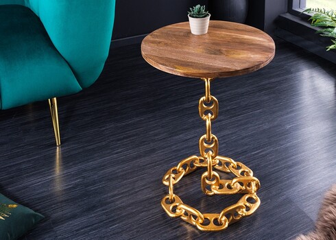 Abilaud CHAIN mango / kuld, 38x38xH54 cm