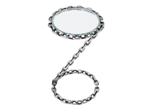 Abilaud CHAIN hõbedane, 33x33xH55 cm