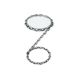 Abilaud CHAIN hõbedane, 33x33xH55 cm