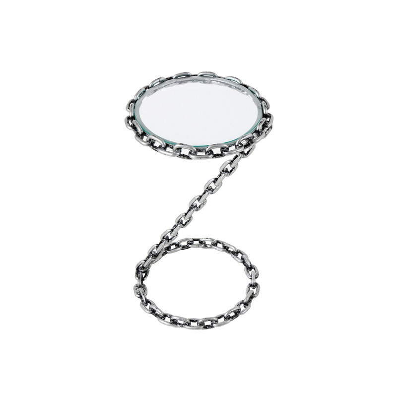 Abilaud CHAIN hõbedane, 33x33xH55 cm