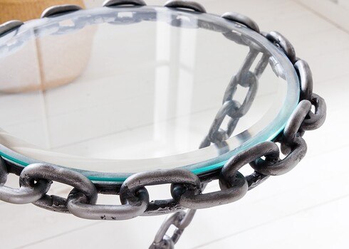 Abilaud CHAIN hõbedane, 33x33xH55 cm