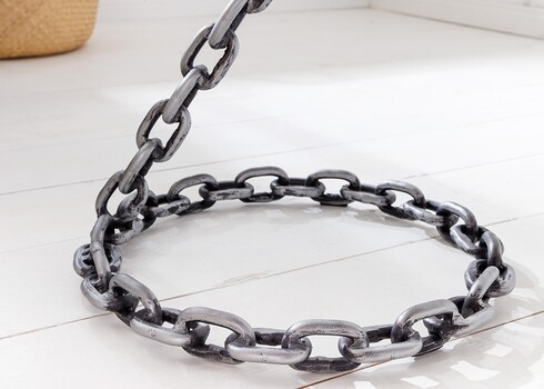 Abilaud CHAIN hõbedane, 33x33xH55 cm