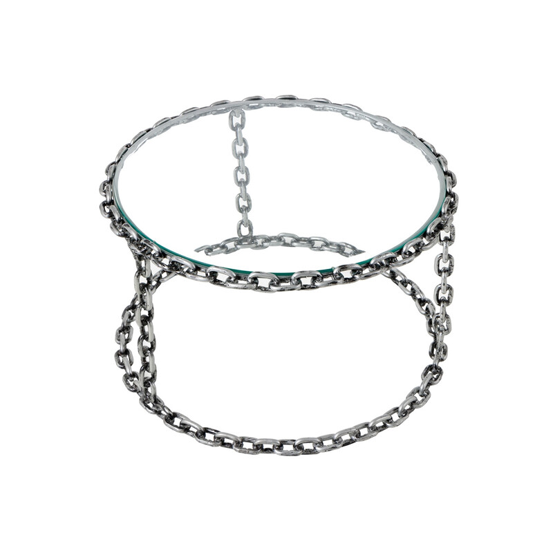 Diivanilaud CHAIN hõbedane, 65x65xH40 cm