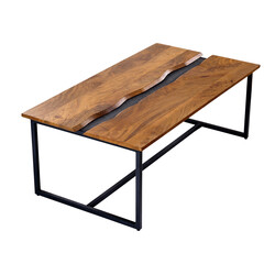 Diivanilaud AMAZONAS pruun / must, 110x60xH40 cm