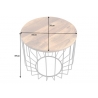 Diivanilaud FACTORY LOFT mango, D50xH49 cm