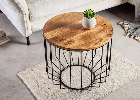 Diivanilaud FACTORY LOFT mango, D50xH49 cm