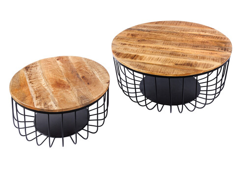 Diivanilaudade komplekt FACTORY LOFT mango, 2 tk