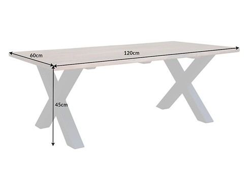 Diivanilaud MAMMUT meepruun, 120x60xH40 cm