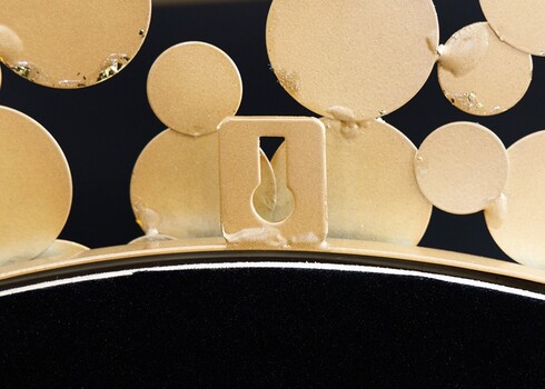 Seinapeegel COINS kuld, 82x18xH82 cm