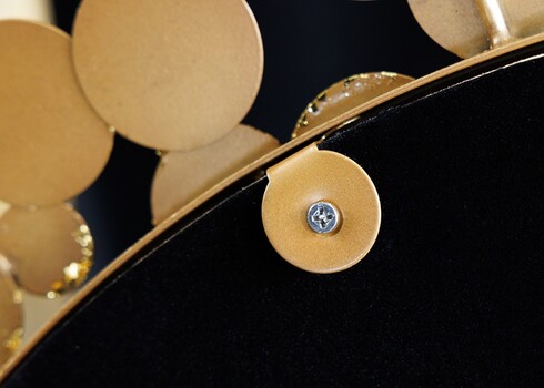 Seinapeegel COINS kuld, 82x18xH82 cm