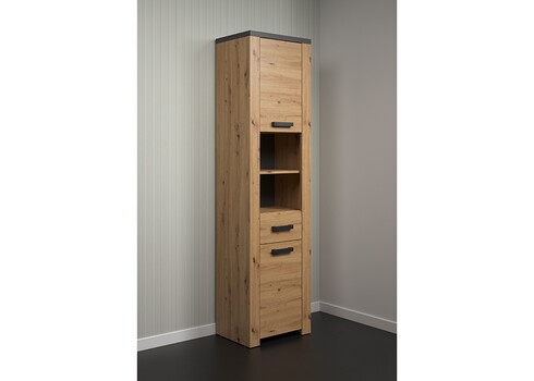 Vannitoakapp FOLLOW tamm / hall, 53x35xH196 cm