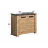 Valamukapp FOLLOW tamm / hall, 79x35xH67 cm