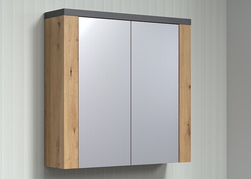 Peegelkapp FOLLOW tamm / hall, 79x20xH78 cm