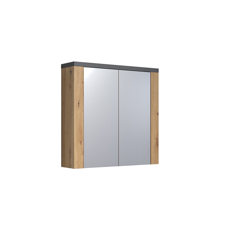 Peegelkapp FOLLOW tamm / hall, 79x20xH78 cm