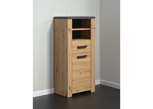 Vannitoakapp FOLLOW tamm / hall, 53x35xH118 cm