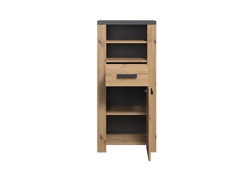 Vannitoakapp FOLLOW tamm / hall, 53x35xH118 cm