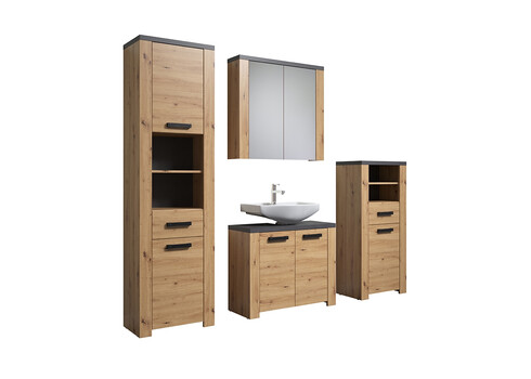 Vannitoamööbli komplekt FOLLOW tamm / hall