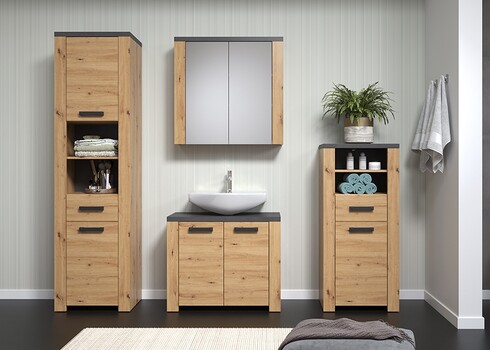 Vannitoamööbli komplekt FOLLOW tamm / hall