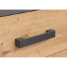 Kummut FOLLOW tamm / hall, 116x35xH91 cm