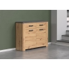 Kummut FOLLOW tamm / hall, 116x35xH91 cm