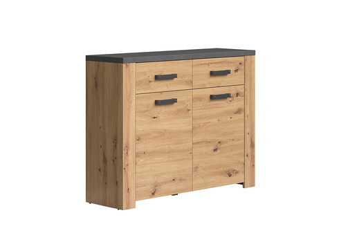 Kummut FOLLOW tamm / hall, 116x35xH91 cm