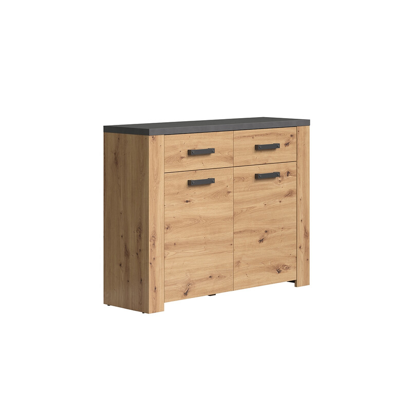 Kummut FOLLOW tamm / hall, 116x35xH91 cm