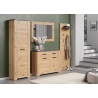 Kummut FOLLOW tamm / hall, 116x35xH91 cm