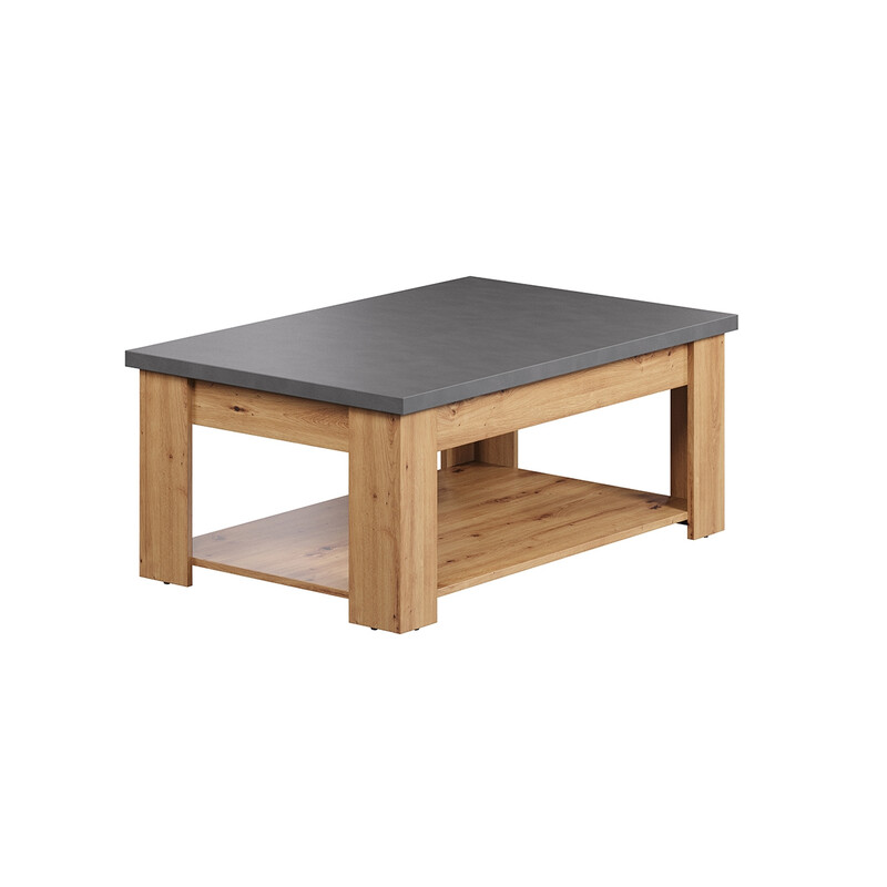 Diivanilaud FOLLOW tamm / hall, 120x67xH46 cm