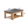 Diivanilaud FOLLOW tamm / hall, 120x67xH46 cm