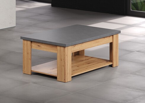 Diivanilaud FOLLOW tamm / hall, 120x67xH46 cm