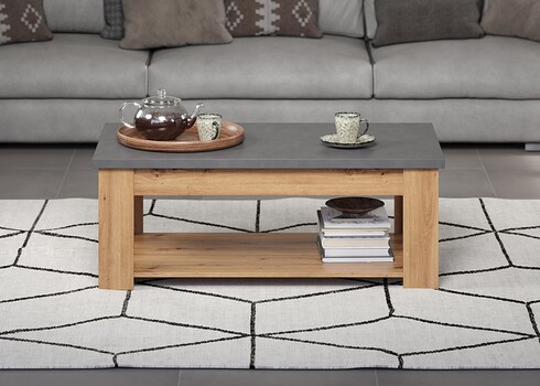 Diivanilaud FOLLOW tamm / hall, 120x67xH46 cm