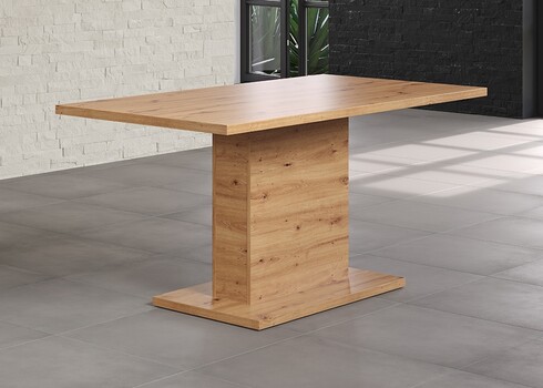 Söögilaud FOLLOW tamm / hall, 160x80xH76 cm
